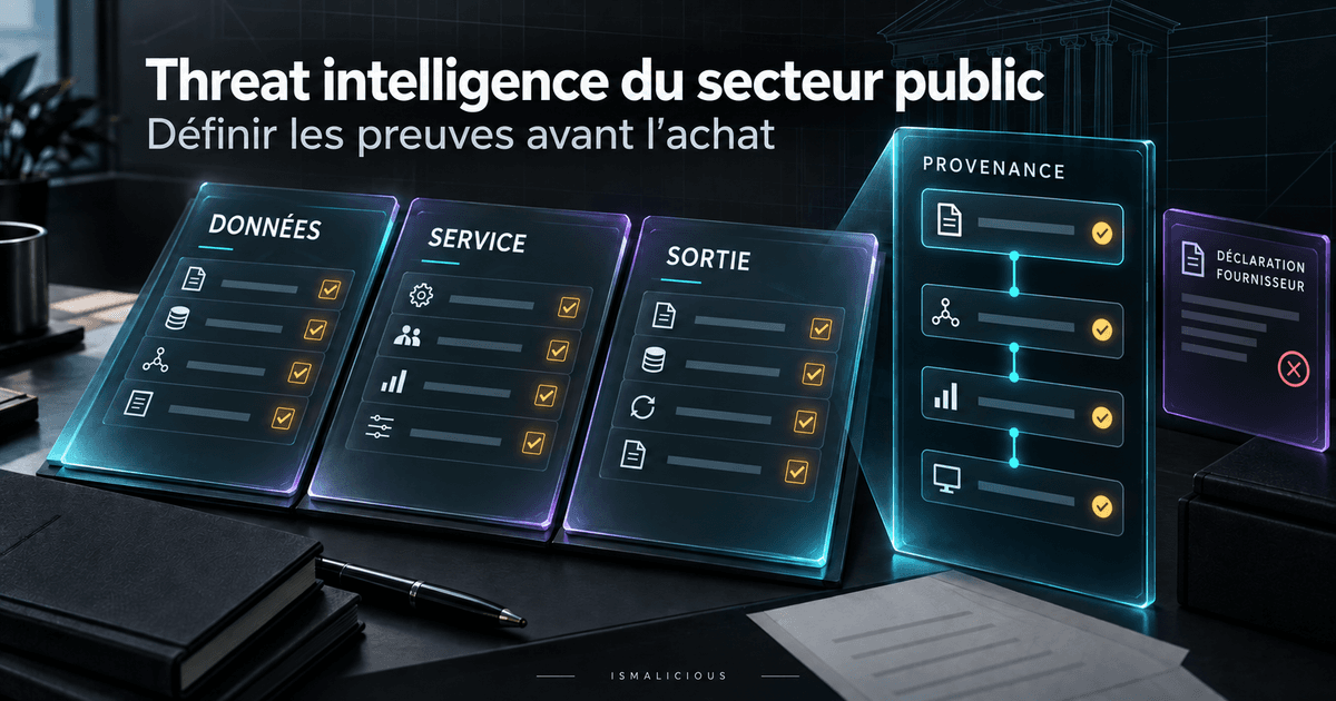 Achats de threat intelligence : guide du secteur public