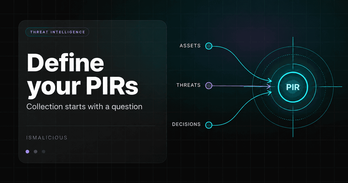 Cover Image for Threat Intelligence PIRs: A Workbook and Collection Plan