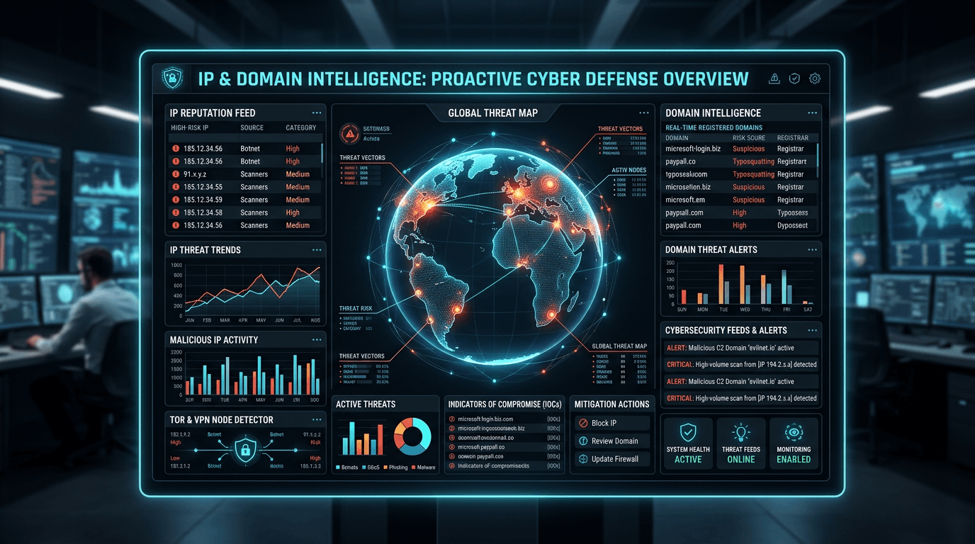IP and Domain Intelligence: Building a Proactive Cyber Threat Defense