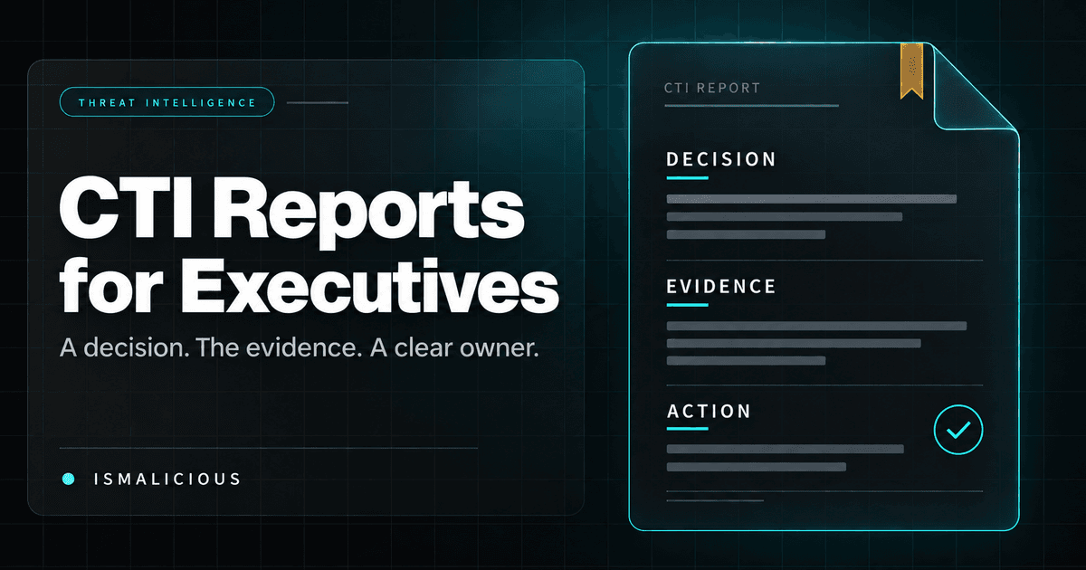 Cover Image for Threat Intelligence Reports for Executives: A Practical Template