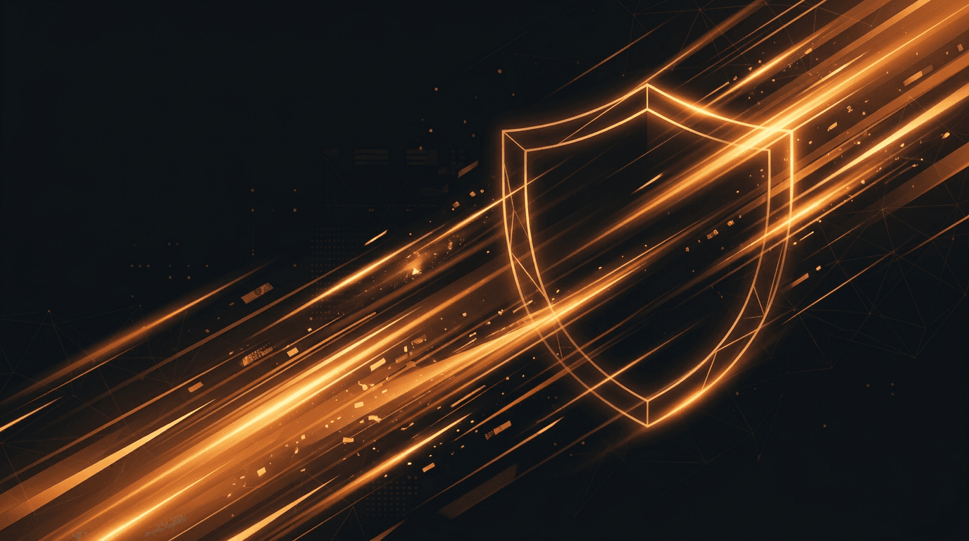 Abstract visualization suggesting speed and rapid response